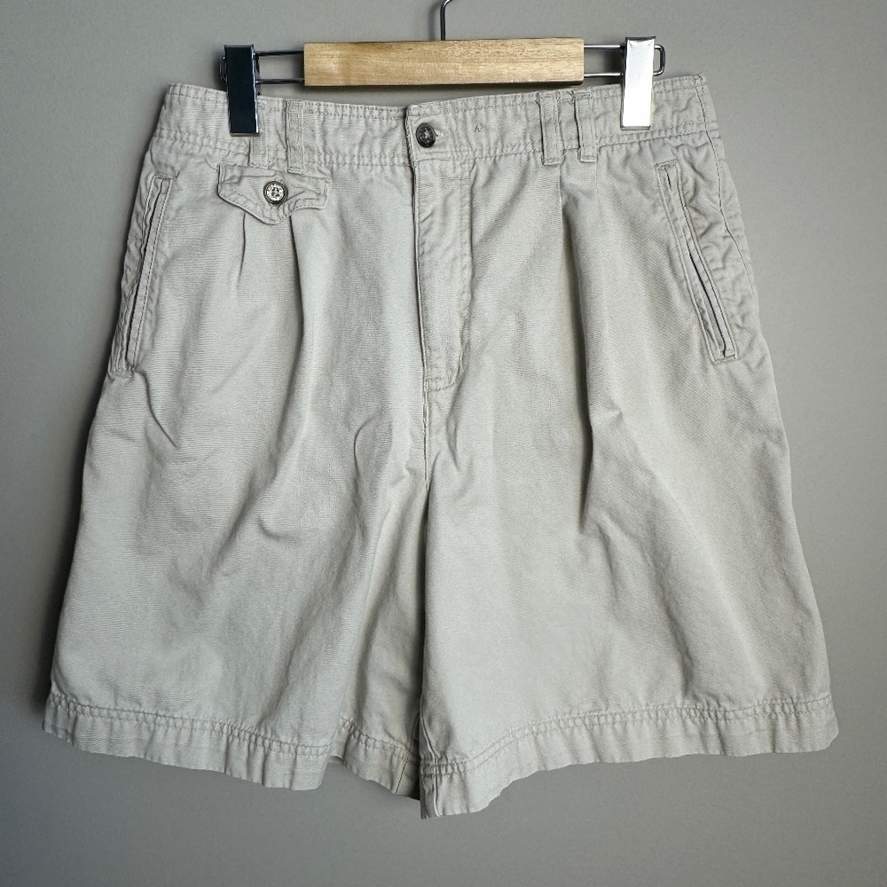 White Stag‎ Khaki Chino Shorts Beige Women's 10 Mom Resort Preppy Casual Beach